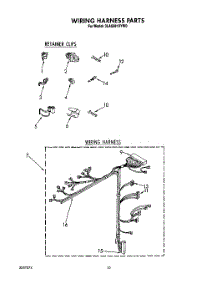 09 - Wiring Harness parts for Whirlpool Washer 3LA5581XYN0 from AppliancePartsPros.com