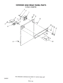 03 - Console And Rear Panel parts for Whirlpool Washer LC4500XTG0 from AppliancePartsPros.com