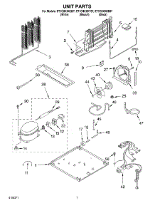 04 - Unit parts for Whirlpool Refrigerator ET1CHKXKT07 from AppliancePartsPros.com