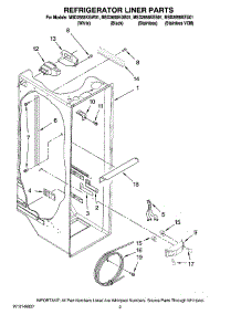 02 - Refrigerator Liner Parts parts for Maytag Refrigerator MSD2658KEU01 from AppliancePartsPros.com