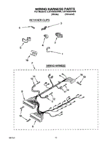 08 - Wiring Harness parts for Whirlpool Washer LST9355AW0 from AppliancePartsPros.com