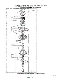 11 - Basket Drive And Brake parts for Whirlpool Washer LA7005XPW1 from AppliancePartsPros.com