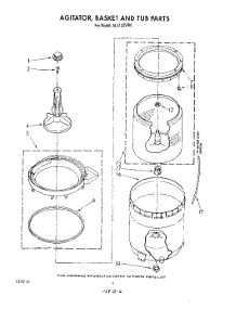 04 - Agitator, Basket And Tub parts for Whirlpool Washer AL4132VL0 from AppliancePartsPros.com