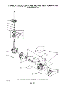 06 - Brake, Clutch, Gearcase, Motor And Pump parts for Whirlpool Washer LA9200XWG0 from AppliancePartsPros.com