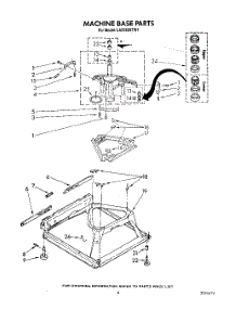 08 - Machine Base parts for Whirlpool Washer LA5380XTM1 from AppliancePartsPros.com
