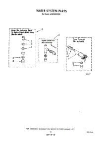 11 - Water System parts for Whirlpool Washer LA8400XWM0 from AppliancePartsPros.com