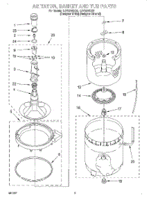04 - Agitator, Basket And Tub parts for Whirlpool Washer LSV9244DZ0 from AppliancePartsPros.com