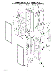 06 - Refrigerator Door Parts parts for Maytag Refrigerator AFI2538AEW00 from AppliancePartsPros.com