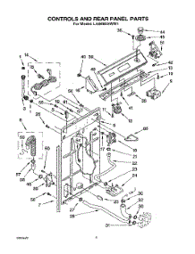 03 - Controls And Rear Panel parts for Whirlpool Washer LA9680XWW1 from AppliancePartsPros.com