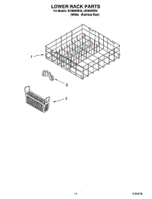 11 - Lower Rack Parts, Optional Parts (Not Included) parts for Whirlpool Dishwasher IUD8000RQ5 from AppliancePartsPros.com