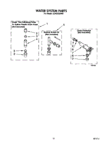 11 - Water System parts for Whirlpool Washer LSV6233AN0 from AppliancePartsPros.com