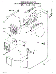 09 - Icemaker parts for Kitchenaid Refrigerator KTRS22QDWH01 from AppliancePartsPros.com