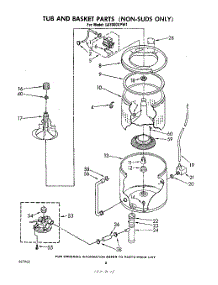 05 - Tub And Basket (Non Suds Only) parts for Whirlpool Washer LA7000XPW1 from AppliancePartsPros.com