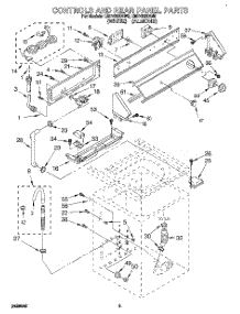 02 - Controls And Rear Panel parts for Whirlpool Washer LMR4232AW0 from AppliancePartsPros.com