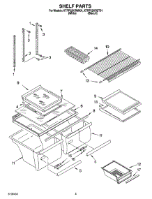 03 - Shelf Parts parts for Kitchenaid Refrigerator KTRP22KRBT01 from AppliancePartsPros.com