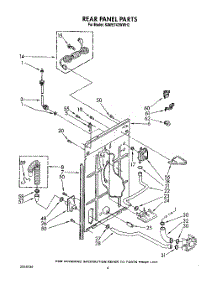 03 - Rear Panel parts for Kitchenaid Washer KAWE742WAL2 from AppliancePartsPros.com