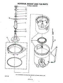 04 - Agitator, Basket And Tub parts for Whirlpool Washer AX6245VG0 from AppliancePartsPros.com