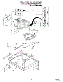 06 - Machine Base parts for Whirlpool Washer LSN7233DW0 from AppliancePartsPros.com