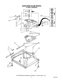 07 - Machine Base parts for Whirlpool Washer LA8400XWW1 from AppliancePartsPros.com