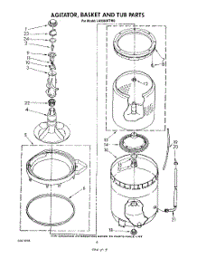04 - Agitator, Basket And Tub parts for Whirlpool Washer LA5360XTG0 from AppliancePartsPros.com