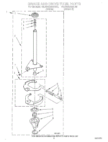 08 - Brake And Drive Tube parts for Whirlpool Washer GLSR5233AW0 from AppliancePartsPros.com