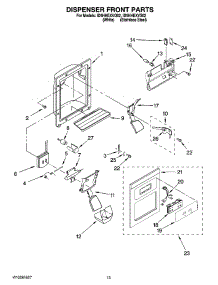 08 - Dispenser Front Parts parts for Whirlpool Refrigerator ID5HHEXVS02 from AppliancePartsPros.com