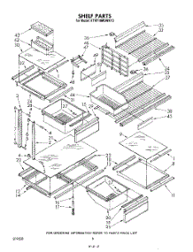 04 - Shelf parts for Kitchenaid Refrigerator KTRF18MSTO10 from AppliancePartsPros.com