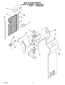10 - Air Flow parts for Whirlpool Refrigerator 6GD25DCXHW01 from AppliancePartsPros.com