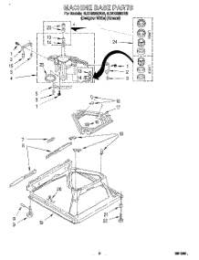 06 - Machine Base parts for Whirlpool Washer 4LSC8255BQ0 from AppliancePartsPros.com