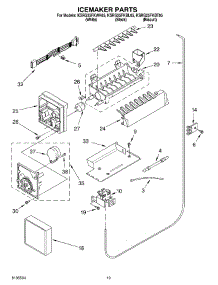12 - Icemaker Parts, Parts Not Illustrated parts for Kitchenaid Refrigerator KSRG25FKBL05 from AppliancePartsPros.com