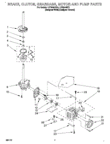 05 - Brake, Clutch, Gearcase, Motor & Pump parts for Whirlpool Washer LST8244BQ1 from AppliancePartsPros.com