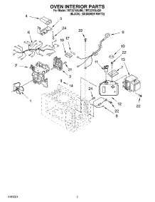05 - Oven Interior parts for Whirlpool Microwave 7MT2210SJQ0 from AppliancePartsPros.com