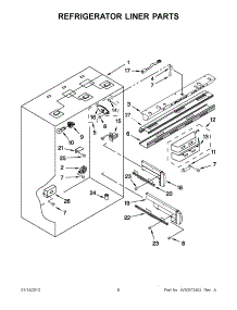 07 - Freezer Door Parts parts for Whirlpool Refrigerator CS22AFXKT06 from AppliancePartsPros.com