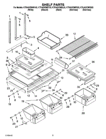 03 - Shelf Parts parts for Kitchenaid Refrigerator KTRA22EMBT03 from AppliancePartsPros.com