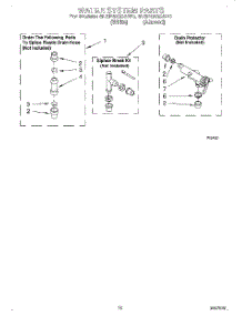 10 - Water System parts for Whirlpool Washer 6LSP8255AW0 from AppliancePartsPros.com