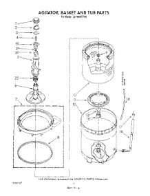 04 - Agitator, Basket And Tub parts for Whirlpool Washer LA7088XTN0 from AppliancePartsPros.com