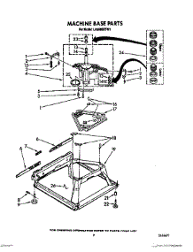 07 - Machine Base parts for Whirlpool Washer LA5580XTN1 from AppliancePartsPros.com