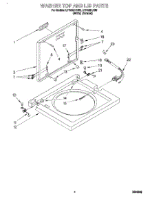 03 - Washer Top And Lid parts for Whirlpool Washer LPR4231AW0 from AppliancePartsPros.com