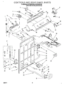 02 - Controls And Rear Panel parts for Whirlpool Washer 8LSP8245AN2 from AppliancePartsPros.com