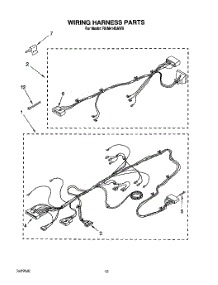 08 - Wiring Harness parts for Whirlpool Washer RAM4143AW0 from AppliancePartsPros.com