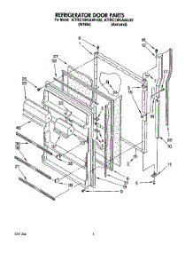 06 - Refrigerator Door parts for Kitchenaid Refrigerator KTRC18KAWH02 from AppliancePartsPros.com