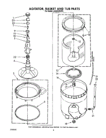 05 - Agitator, Basket And Tub parts for Whirlpool Washer LA9200XWN1 from AppliancePartsPros.com