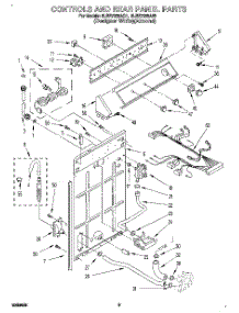 02 - Controls And Rear Panel parts for Whirlpool Washer 6LBR7255AQ1 from AppliancePartsPros.com