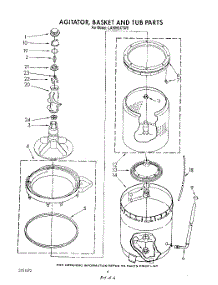 04 - Agitator, Basket And Tub parts for Whirlpool Washer LA6055XTG0 from AppliancePartsPros.com