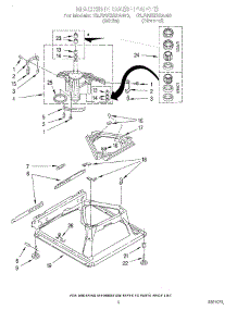 06 - Machine Base parts for Whirlpool Washer GLSR5233AW0 from AppliancePartsPros.com