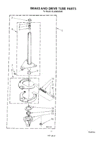 09 - Brake And Drive Tube parts for Whirlpool Washer GLA5580XSW0 from AppliancePartsPros.com