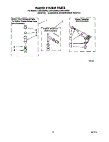 10 - Water System parts for Whirlpool Washer LSN7233BQ0 from AppliancePartsPros.com