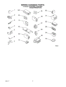 06 - Wiring Harness parts for Whirlpool Washer 4LSC8255BQ3 from AppliancePartsPros.com