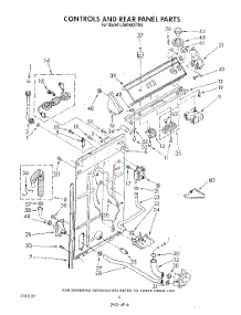 03 - Controls And Rear Panel parts for Whirlpool Washer LA6098XTG0 from AppliancePartsPros.com
