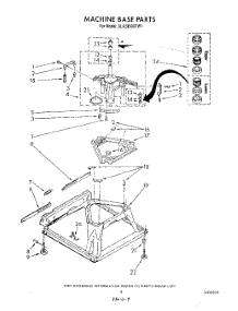 07 - Machine Base parts for Whirlpool Washer 6LA5800XTM1 from AppliancePartsPros.com